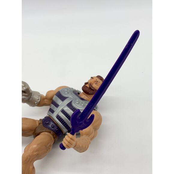 Vtg 1983 Masters Of The Universe Fisto Action Figure MOTU He-Man W/ Sword Chest - Picture 3 of 6